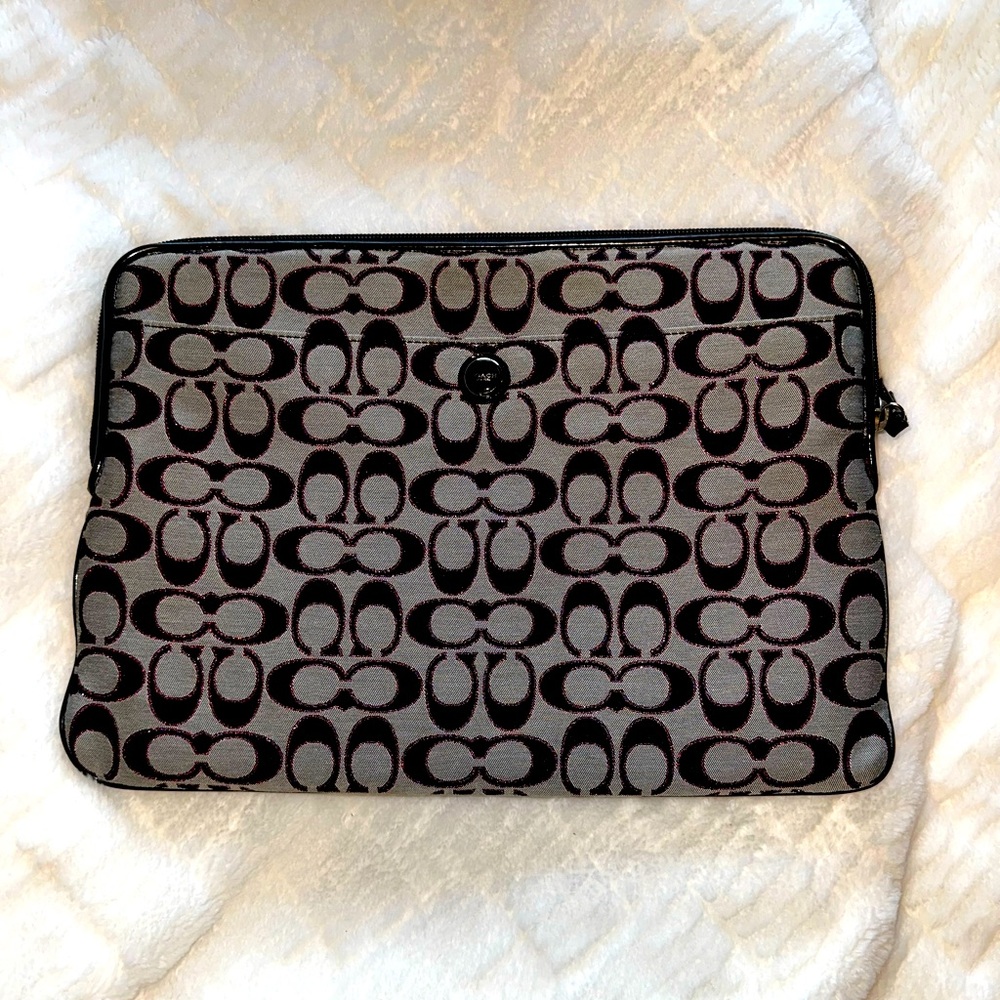 Coach Signature Laptop Sleeve